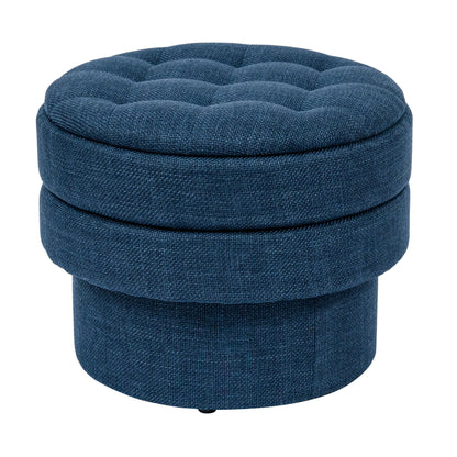 OT702 DARK BLUE OTTOMAN