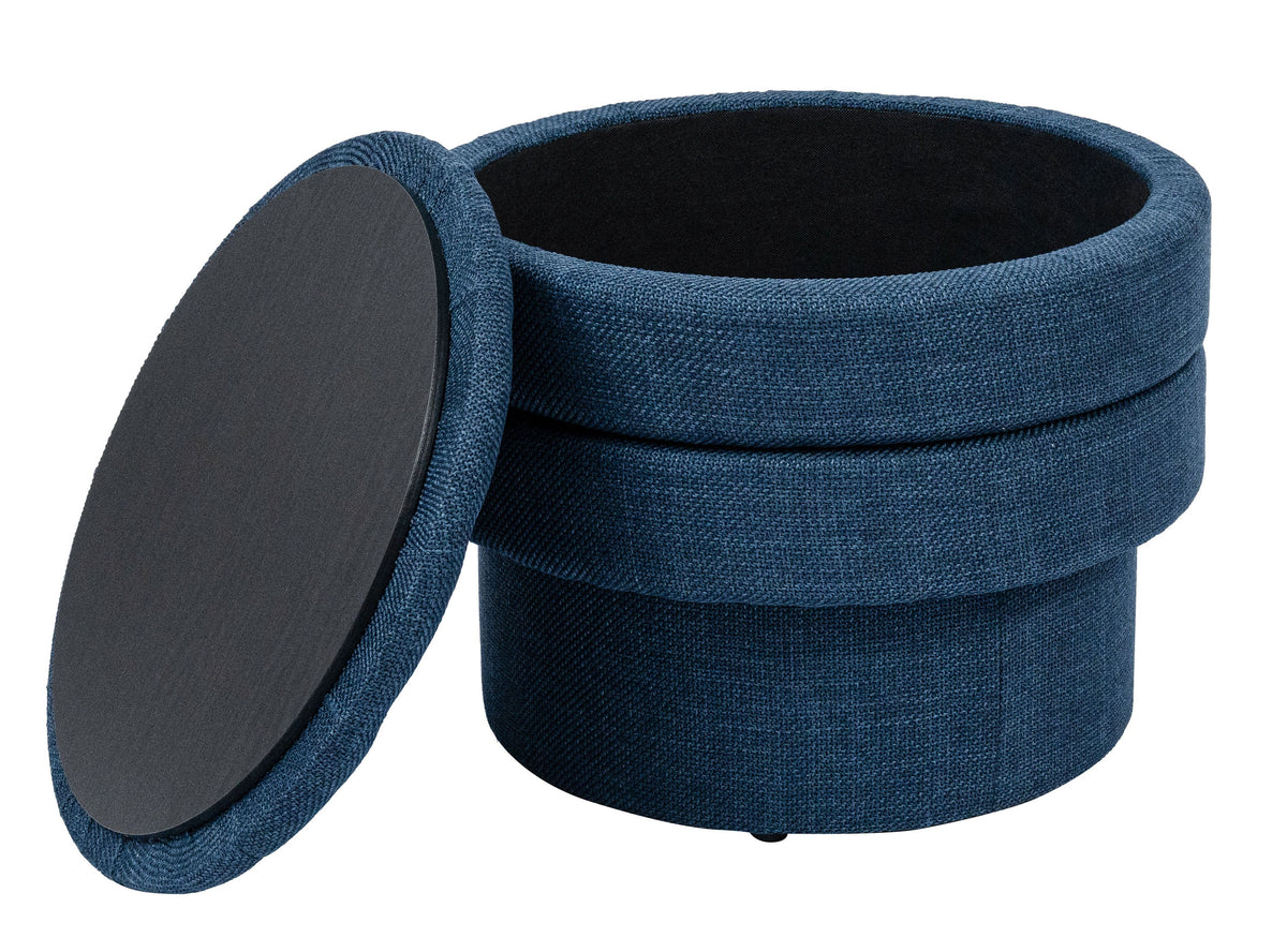 OT702 DARK BLUE OTTOMAN