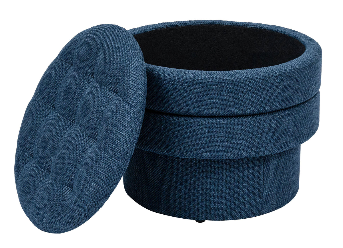OT702 DARK BLUE OTTOMAN