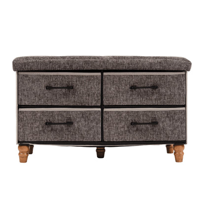 OT700 BROWN-BRNLEG GIFTS OTTOMAN