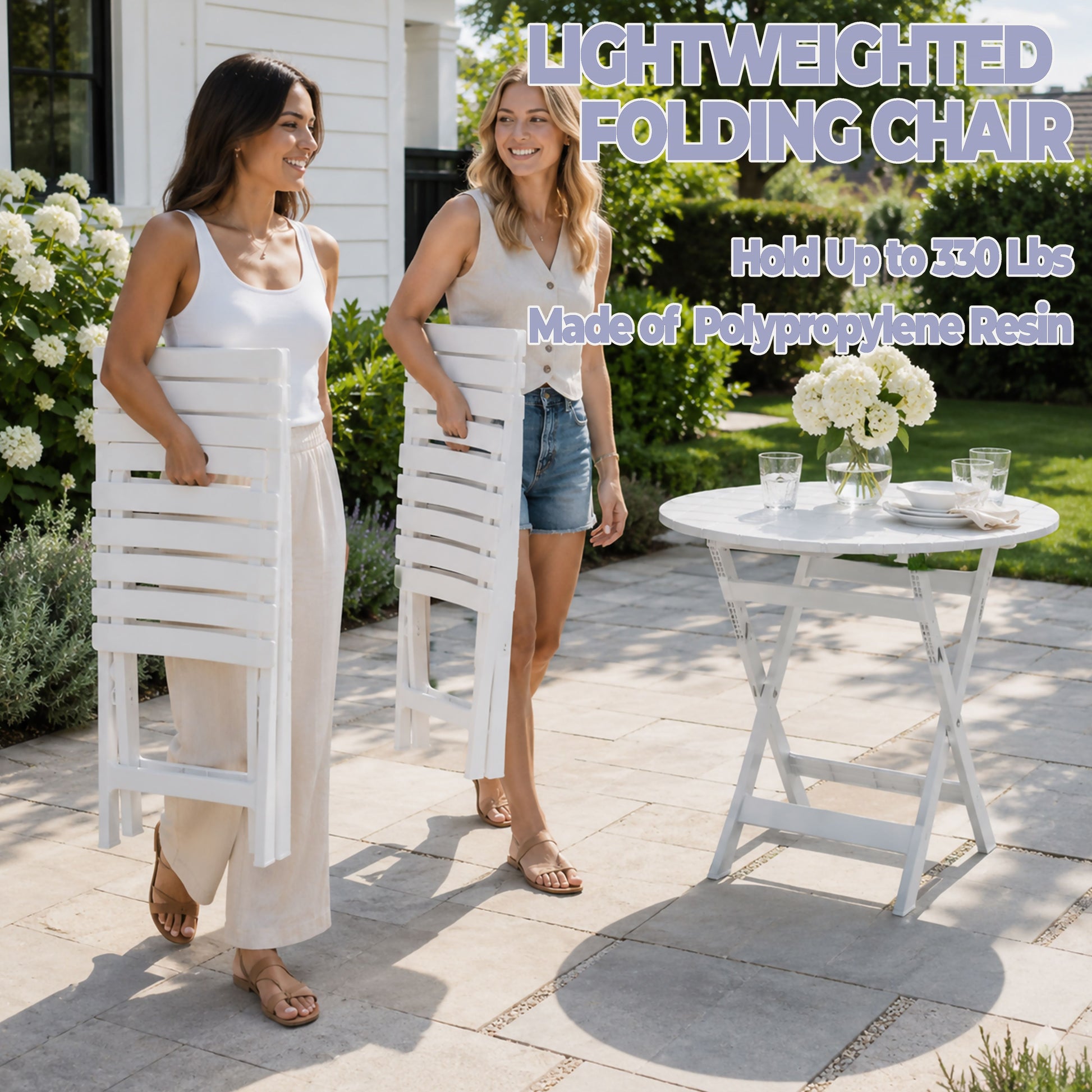 STB3021 WHITE PATIO CHAIRS