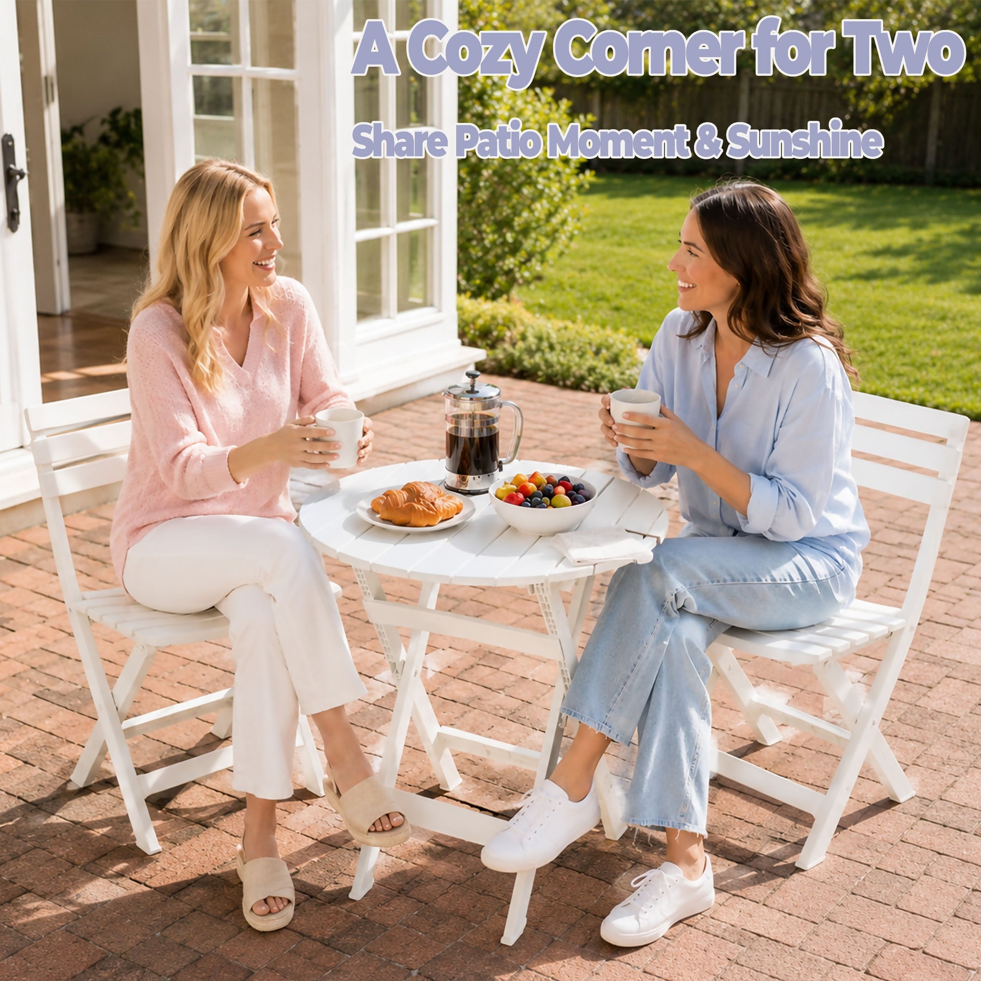 STB3021 WHITE PATIO CHAIRS