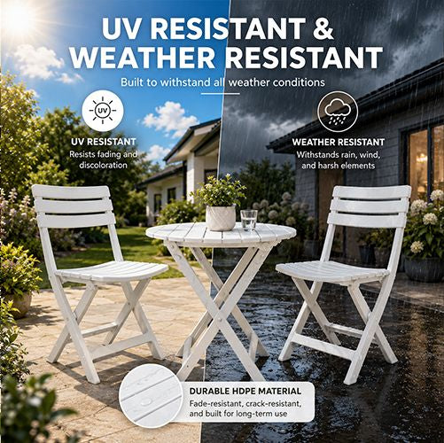 STB3021 WHITE PATIO CHAIRS