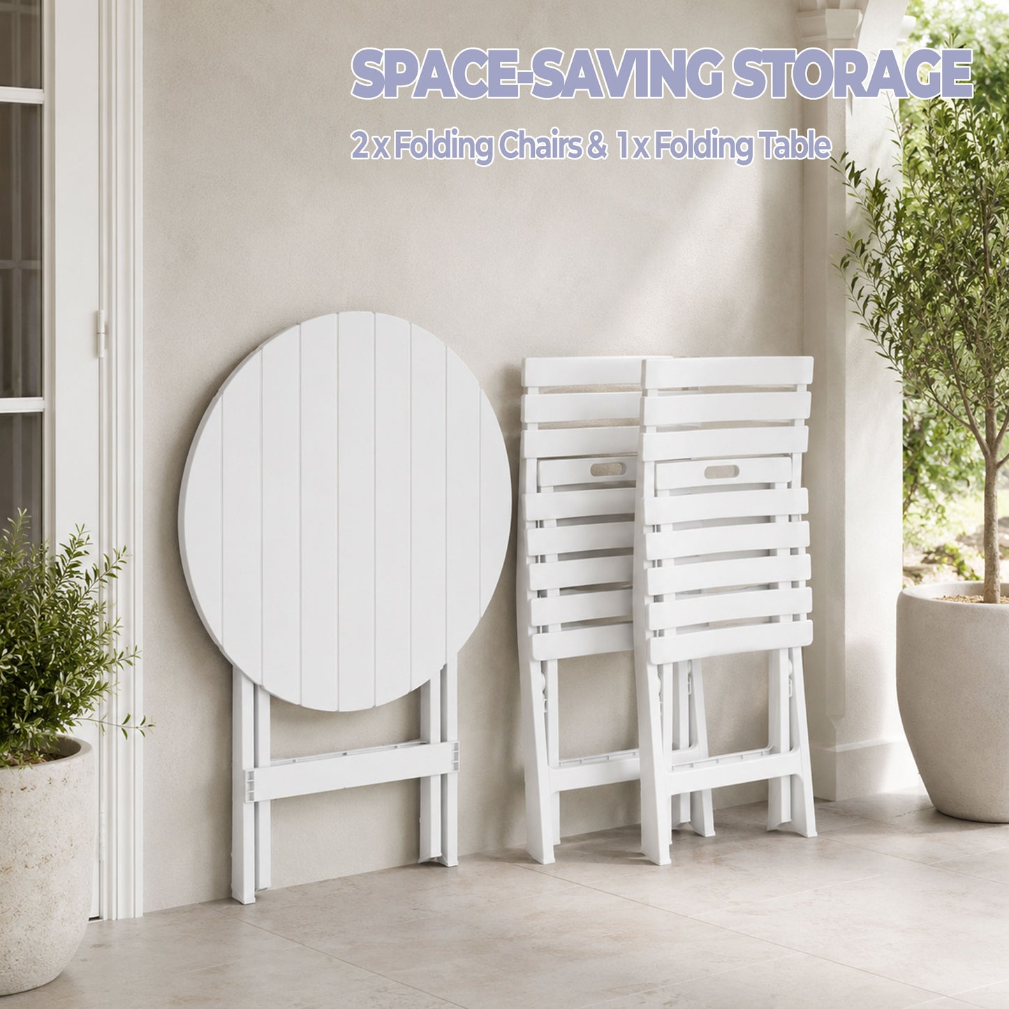 STB3021 WHITE PATIO CHAIRS