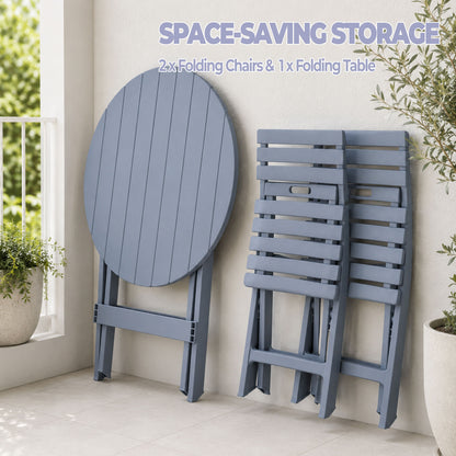 STB3021 BLUE PATIO CHAIRS