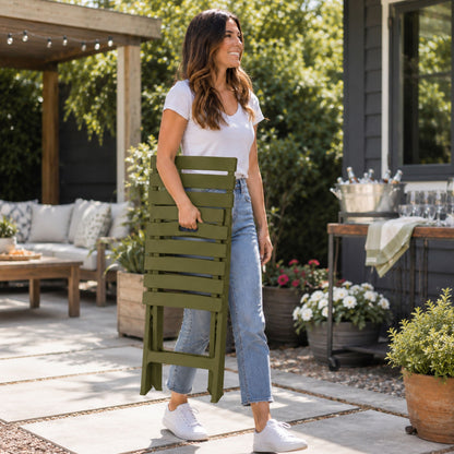 STB3021 GREEN PATIO CHAIRS