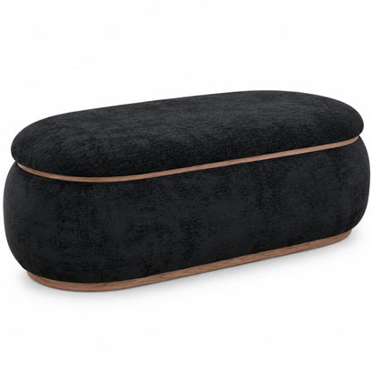 OT701 BLACK OTTOMAN