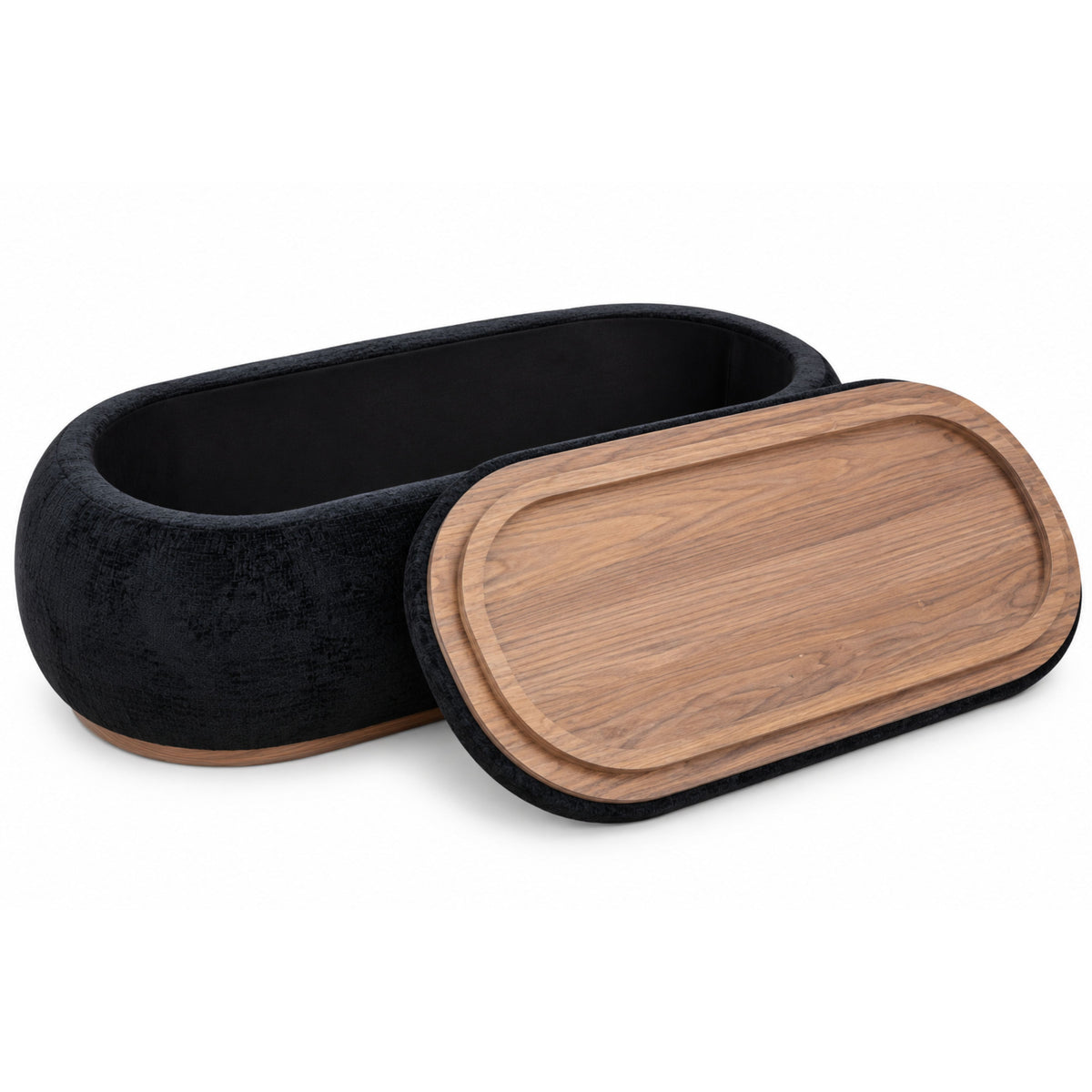OT701 BLACK OTTOMAN