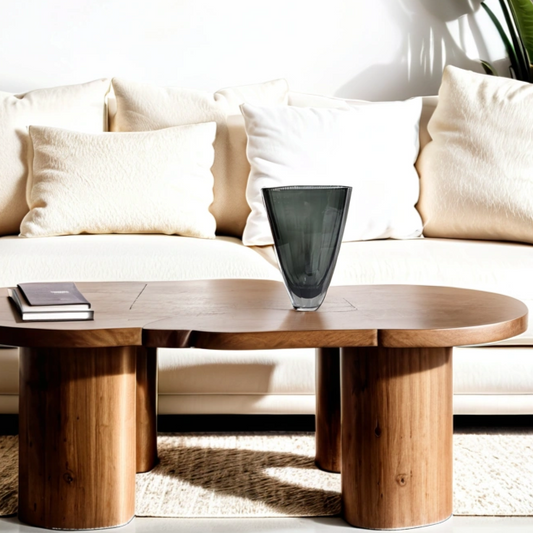 Fancy Glass Vase-Centerpiece-Gift-Minimalist-Quiet Luxury-Modern Design - Aria Home