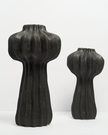 Set of Two Tall Ceramic Vases | Textured Vase | Ceramic Vase | Holiday Gift | Modern