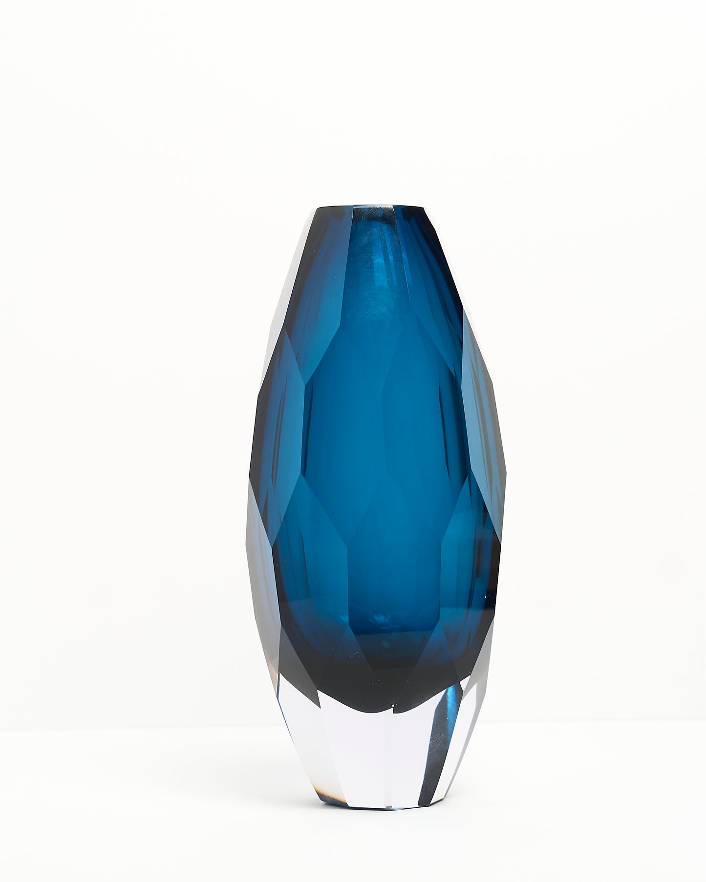 Fancy Cut Glass Vase-Pop of Color-Art Deco-Quiet Luxury-Modern Design-Hostess Gift-Modern