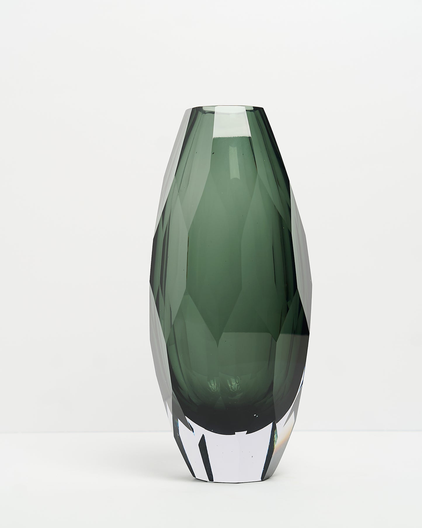 Fancy Cut Glass Vase-Pop of Color-Art Deco-Quiet Luxury-Modern Design-Hostess Gift-Modern