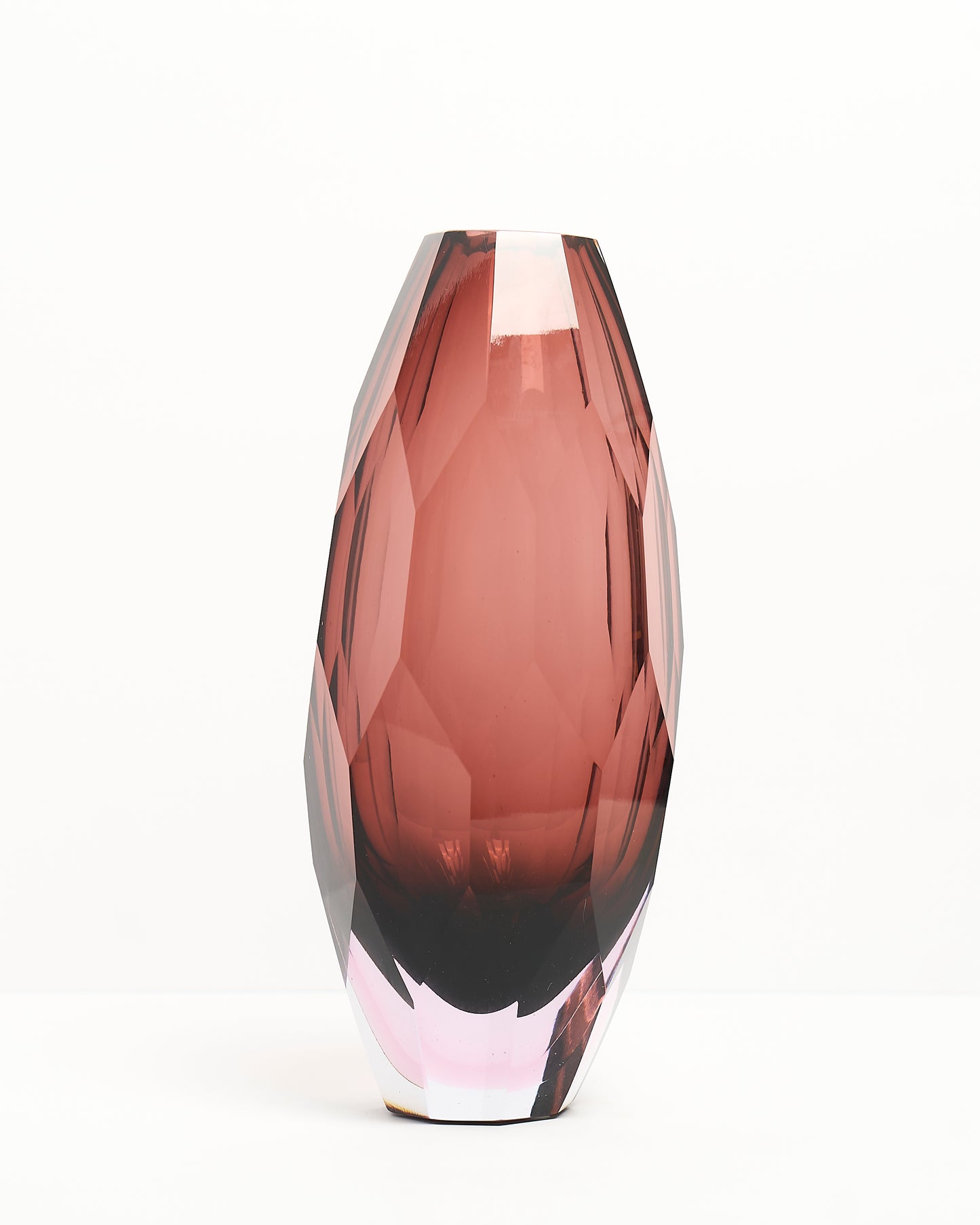 Fancy Cut Glass Vase-Pop of Color-Art Deco-Quiet Luxury-Modern Design-Hostess Gift-Modern