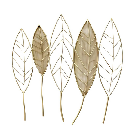 Five Leaf Wall Art, Vert Wall Art Collection