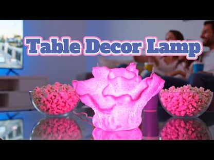 Rose Ball Lamp - Sculpted Sandstone Table Lamp