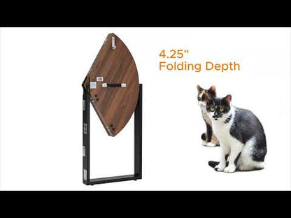 35"Folding Table Multi-Use in Black Carrera